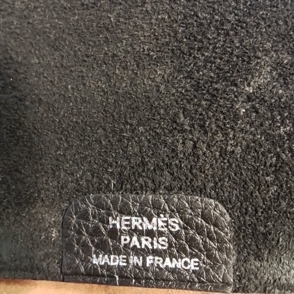 Hermes Ulysse PM Mini Notebook Cover In Togo Calfskin Leather Noir - Picture 7 of 16